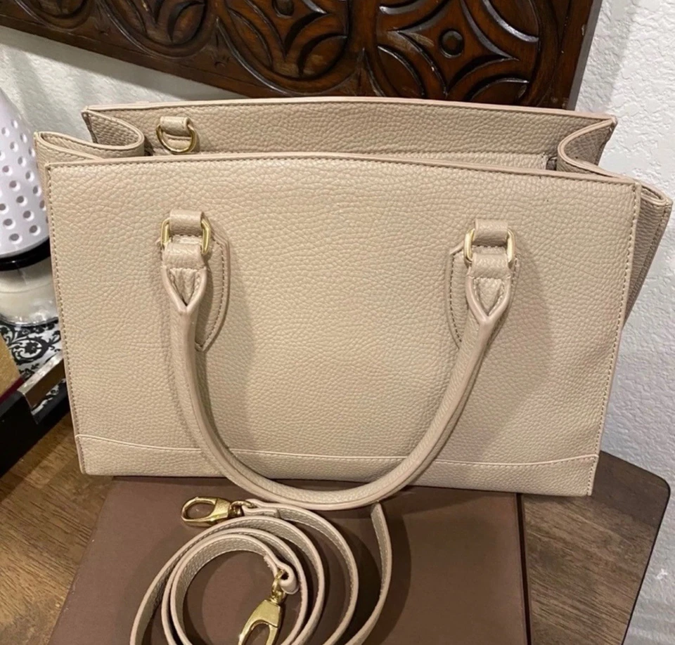 Samantha Vega Leather Shoulder Bag Tan - Image 2 of 4