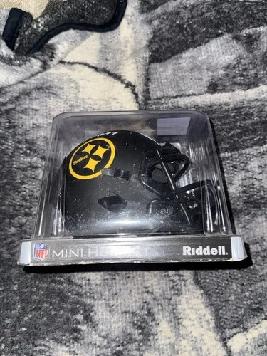 Pittsburgh Steelers Eclipse Alt   Mini Helmet Autographed BAS CERT cam heyward