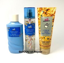 Set Of 3 Three Bath  Body Works Milk Bar Cereal Milk Soft Serve