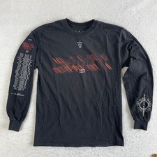 TDE Kendrick Lamar DAMN Tour 2017 Long Sleeve Shirt Medium Black Graphic Tee