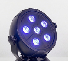 PAR UV 6 LED Black Light portable party DJ indoor USB and UL flashing glow sound