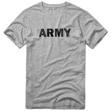 Image of Brandit Army T-Shirt Mens Casual Top Outdoor Minimalistic Simple Sport Shirt