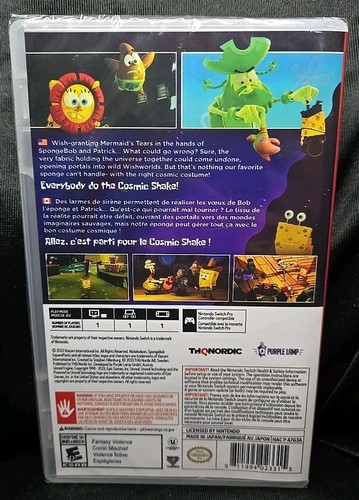 SpongeBob Schwammkopf Cosmic Shake - Nintendo Switch / Switch 2, Neu Sealed - Bild 2 von 5