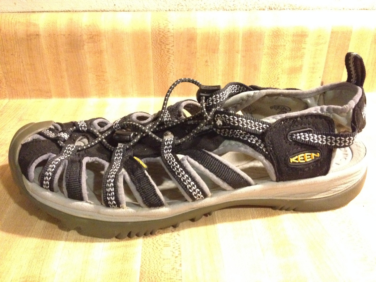 Sandali Keen donna 9 5 M Whisper H2 nero grigio sportivi impermeabili trail slingback