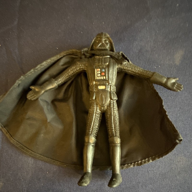 Bendy Star Wars Darth Vader Action Figure with Cloth Cape - 1994 - Just Toys