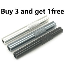 3Pcs Snuff Boxes Tube Aluminum Alloy Straw Pa...