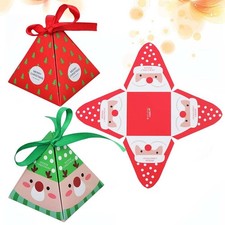 12 Pcs Christmas Paper Candy Boxes Small Gift Treats Favors Party Decorations