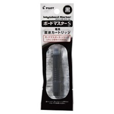 Pilot Boardmaster S Black Board Marker Cartridges, 10-Pack, PWMSRF8010B