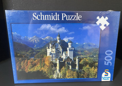 Schmidt Puzzle Neuschwanstein 500 Piece Jigsaw Puzzle New Sealed 18.5'' x 12.5''