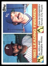 1983 Leading Firemen (Al Holland / Dan Quisenberry) LL 1984 Topps #138 MLB READ