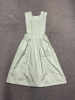 Vintage Dennis Nurse Uniform Jumper Dress Green Size 10 Galey & Lord