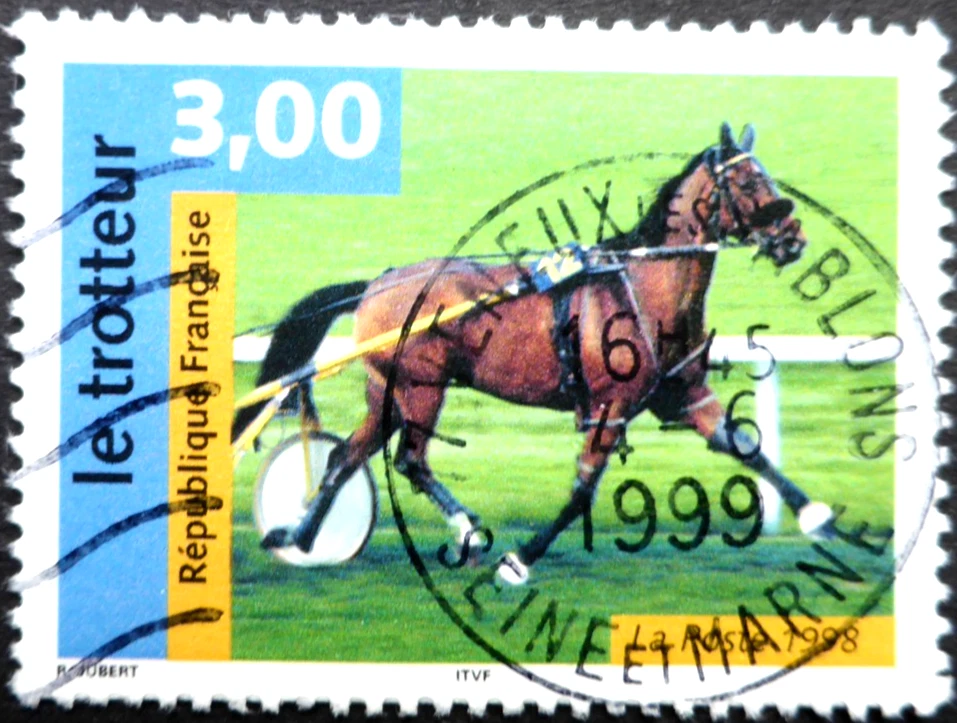 Frankreich 1998  Mi 3327, le Trotteur, gestempelt - Bild 1 von 1