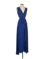 H By Halston Women Blue Casual Dress S