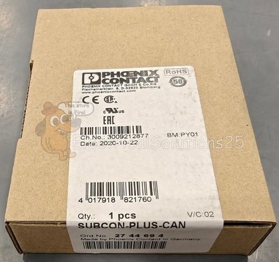 New Phoenix Contact 2744694 Subcon-Plus-Can Connector Free Shipping