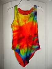 Cute Polo Ralph Lauren girls size 5 multi color racer back one piece swim suit