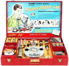 Gilbert Atomic Energy Lab Kit Toy Kids Picture on Refrigerator Magnet 2.5 x 3.5"