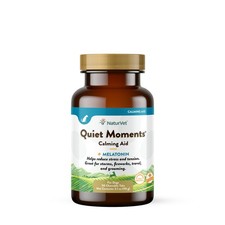 NaturVet Quiet Moments 30ct Melatonin Dog Calming Tablets Anxiety Relief