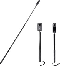 PellKing Long 77inch Invisible Selfie Stick for Insta360 ONE X5,X4, X3, Black