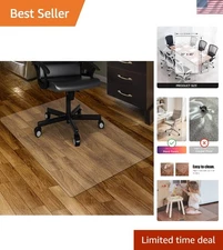 Transparent 30" x 48" Chair Mat for Hardwood Floors – Durability Meets Elegance