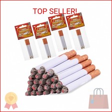 Fake Cigarettes - Realistic Faux Puff Cigs That Blow Smoke Prop, 8 Pack