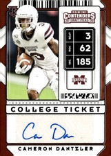 2020 Panini Contenders Draft Picks #191 Cameron Dantzler
