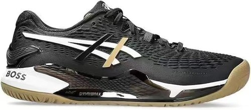 ASICS x BOSS GEL-RESOLUTION 9 Black Camel JP27 US9 Tennis Shoes