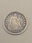 1854 Seated Liberty Silver Dime 10c
