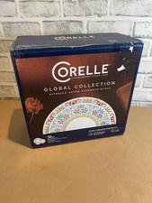 Corelle Global Collection Terracotta Dreams Vitrelle Glass 12-Piece Dinner Set