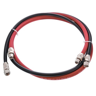 #ad 6 Foot Air and Fluid Hose Assembly Set for Spray Guns Paint Pressure Pot Tanks $49.99