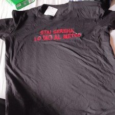 Frauen T-Shirt Schwarz Gr. M Rundhals Kurzarm...