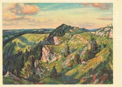 EPLATTENIER L Ch. Artist card La Chaux-de-Fonds Im jura Sommet jurassien Cima