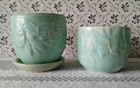 Vintage McCoy Butterfly Flower Pots
