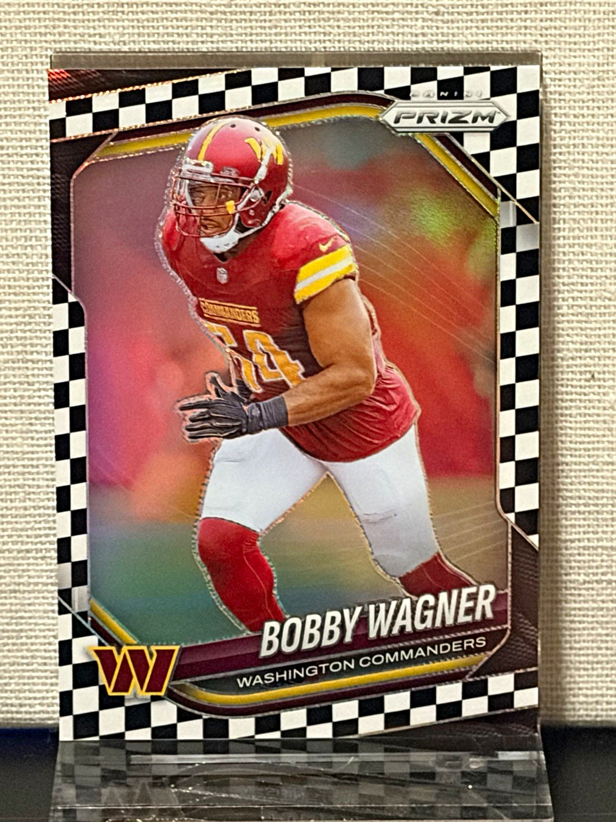2025 Panini Prizm Bobby Wagner #261 Black White Checker Prizm Commanders
