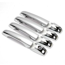 Chrome Car Door Handle Cover Trim For Jeep Patriot 2007 2008-2017 With Smart Key