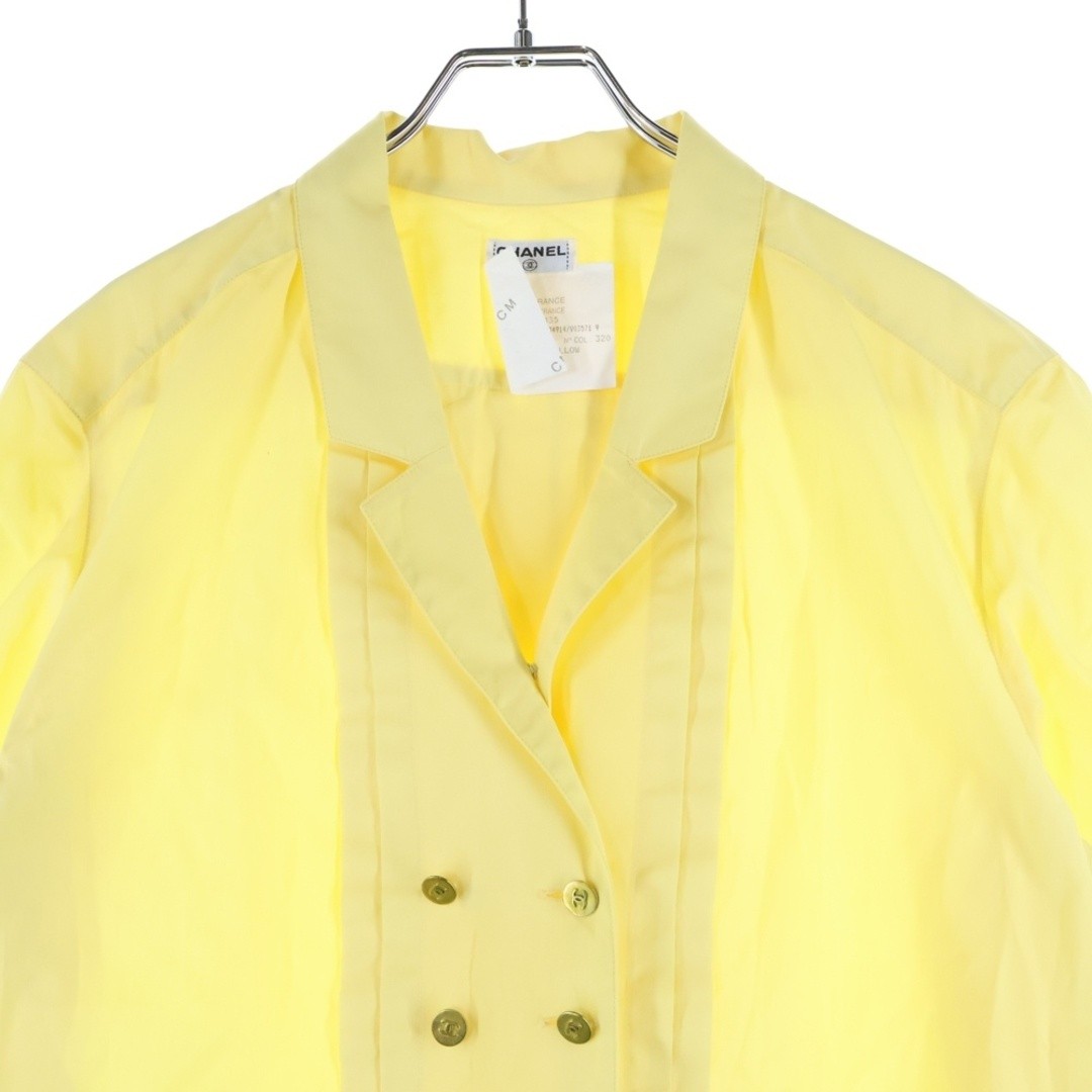 CHANEL Coco Mark Button Cotton Double Breasted Pu… - image 3