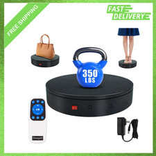 12.6 Inch Electric Turntable, Motorized Rotating Platform, 350lbs Capacity