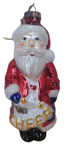 Vintage blown glass Santa Claus Christmas ornament. | eBay