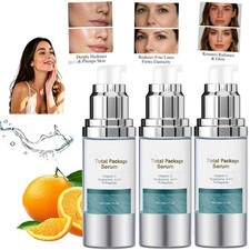 3x Total Package Serum, All-In-One Vitamin C, Hyaluronic Acid, Peptides Serum US
