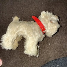 Vintage STEIFF Schnauzer DOG MOHAIR PLUSH -- ...