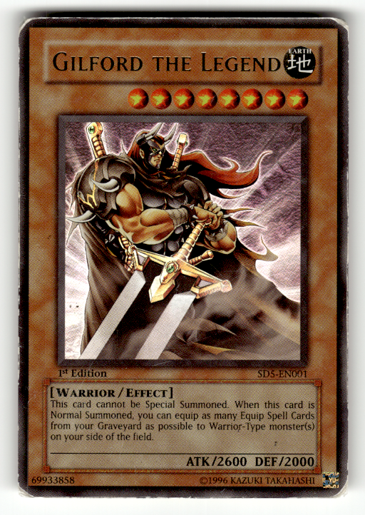Gilford the Legend SD5-EN001 1st Edition Ultra Rare Structure Deck