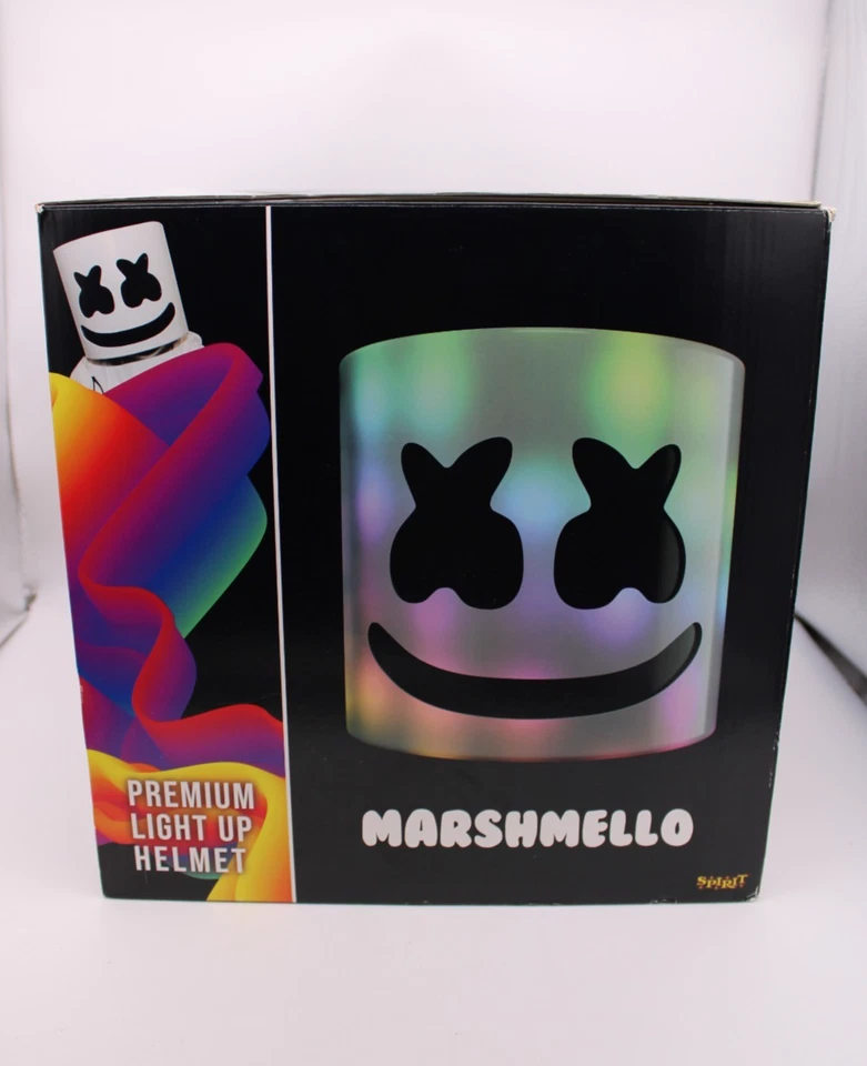 Marshmello DJ Premium Light Up Helmet Spirit Halloween Costume VIDEO - Image 4 of 4