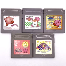 AUTHENTIC Kirby Complete Game Boy Color Set 5 Games Contacts Cleaned GB Japan