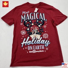 Walt Disney World Parks Shirt Most Magical Holiday On Earth Christmas Unisex Tee