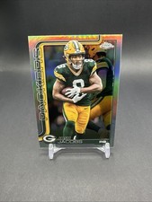 2025 Topps Chrome Josh Jacobs Refractor #110 Green Bay Packers