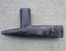 Native American Indian Steatite Stone Smoking Pipe Etched Late 1800's