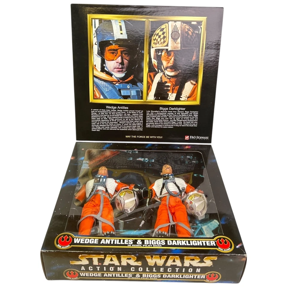 星球大战动作系列楔形安的列斯群岛 Biggs Darklighter 12 人偶 1998 全新 — 第 3/4 张图片