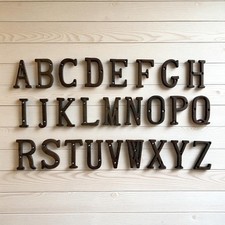 Alphabet Wall Letter, Individual Cast Iron for Wall Display