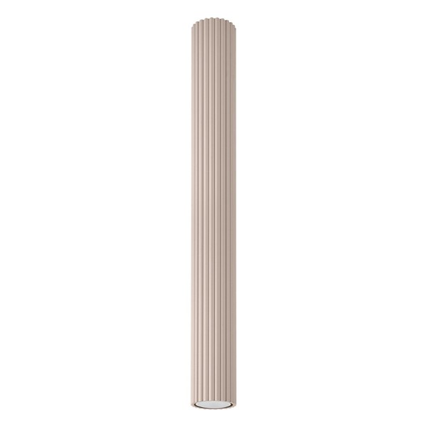 Deckenleuchte Aluminium Taupe Wohnzimmer Esszimmer Ø6,5 Cm GU10 Deckenlampe Rund-image