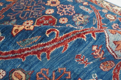 3 x 5 ft Dark Blue Bidjar Oriental Afghan Hand Knotted Traditional Area Rug - Picture 10 of 14