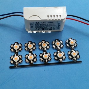 3W full spectrum 400nm~840nm led grow lights with 6-10x3W led driver for plant